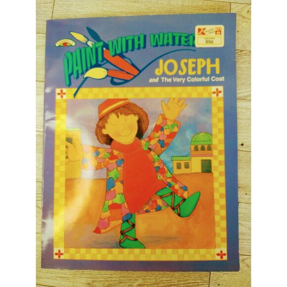 Paint with Water Book JOSEPH Very COLORFUL COAT Vintage 1994 Landoll's Coloring - Picture 1 of 10